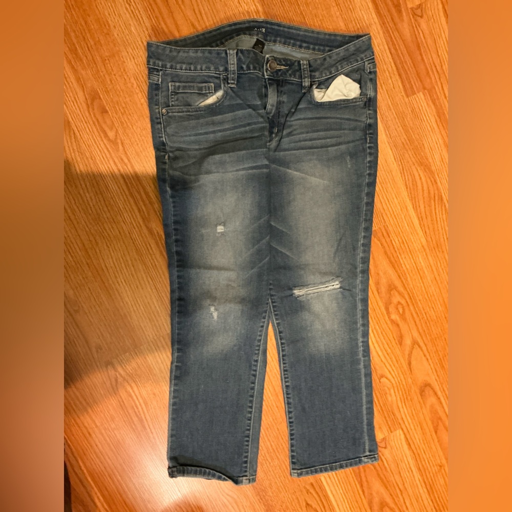 a.n.a Blue Distressed Women Jeans 31x12